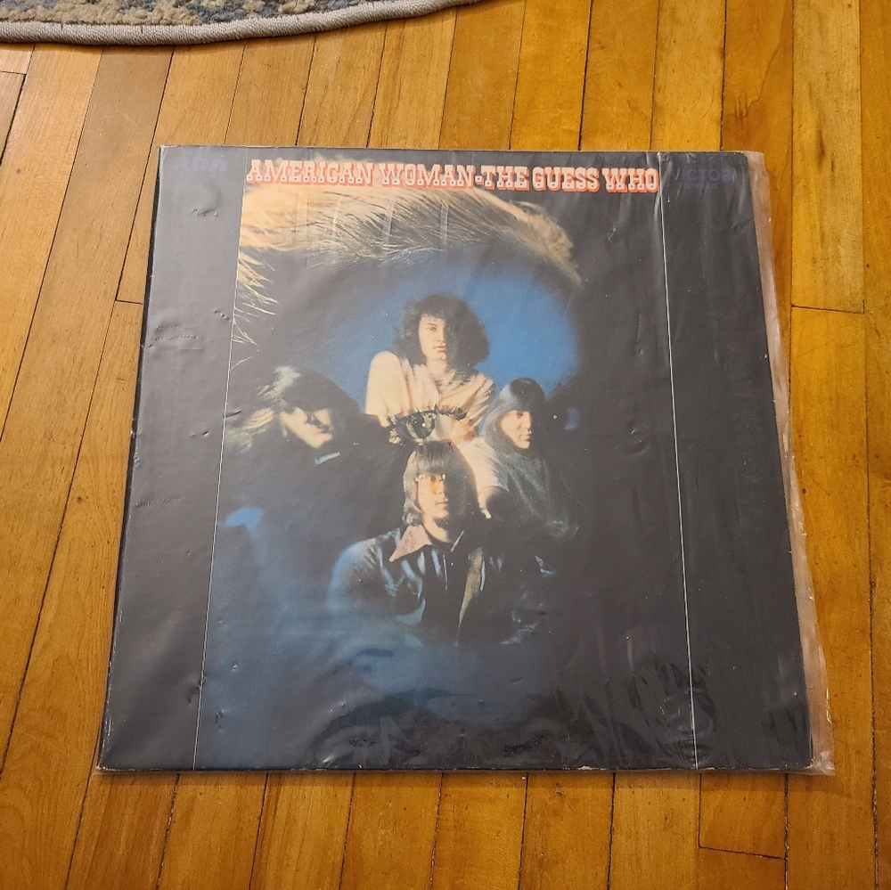 The Guess Who American Woman vintage vinyl record album black orange LP